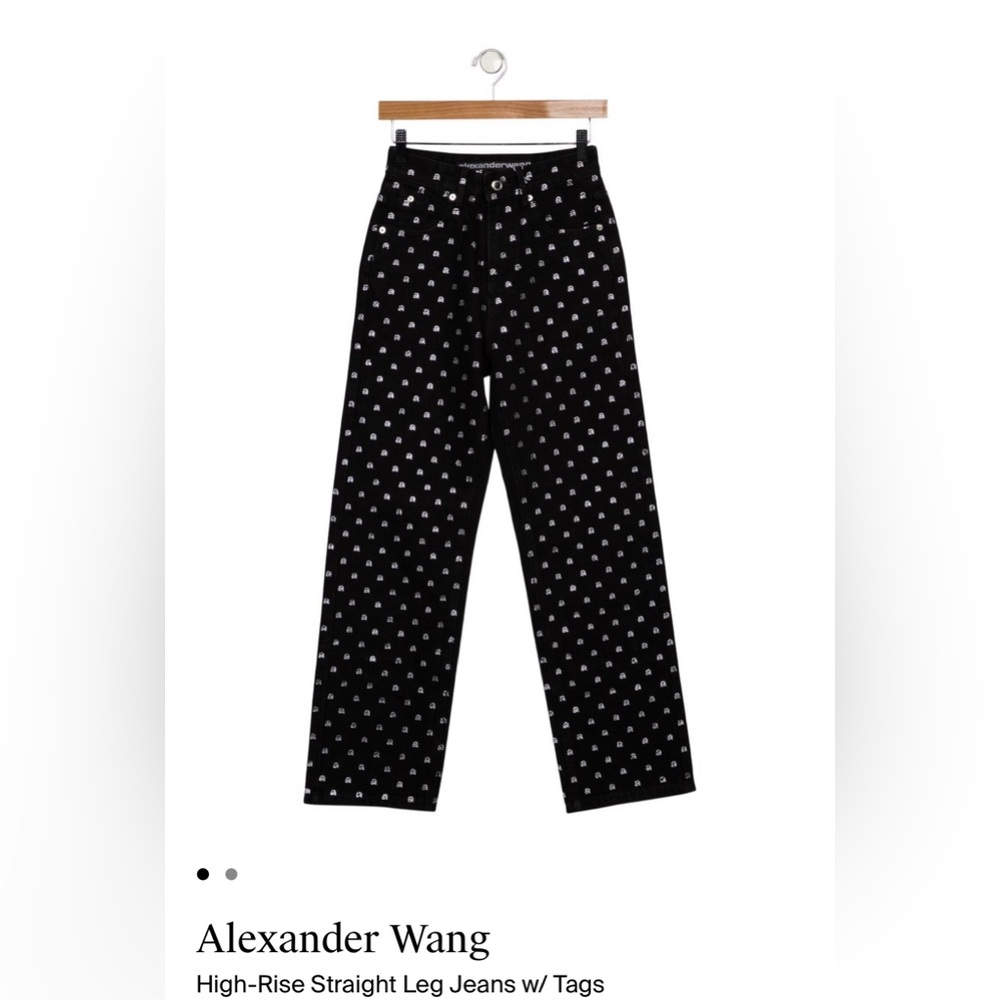 Alexander Wang High-Rise Straight Leg Jeans